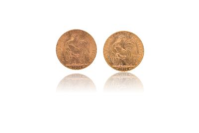 20 Franchi, 2 monete - Asta Preziosi