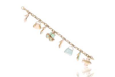 Bracciale charms con smalti - Asta Preziosi