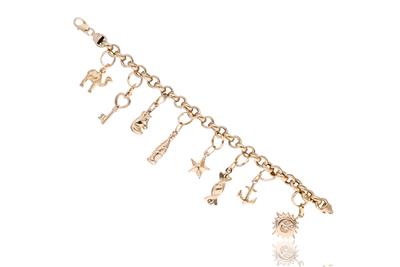 Bracciale con 8 ciondoli - Asta Preziosi