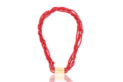 Collana torchon di coralli - Asta Preziosi