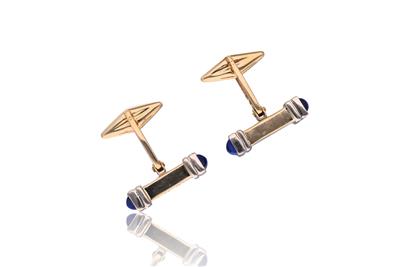 Paio di gemelli con lapislazzuli - Asta Preziosi