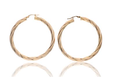 Paio di orecchini a cerchio - Asta Preziosi