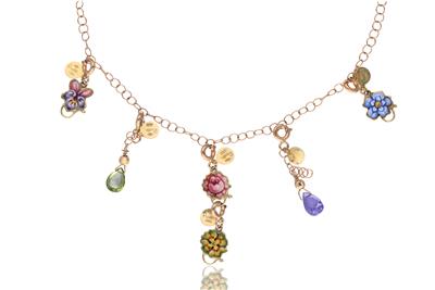 Rivalta, collana con pietre - Asta Preziosi