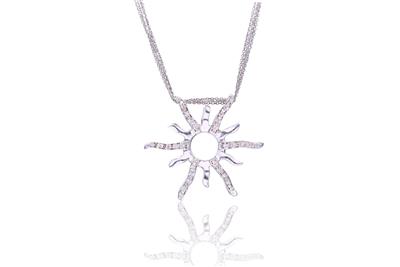 Collana e ciondolo con diamanti - Asta Preziosi