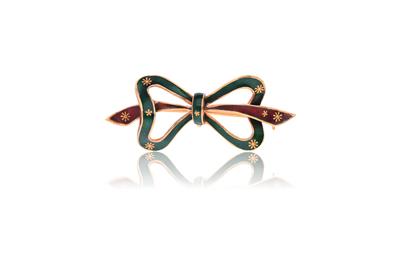 Spilla con smalti - Asta Preziosi