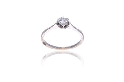 Anello con diamante - Asta Preziosi