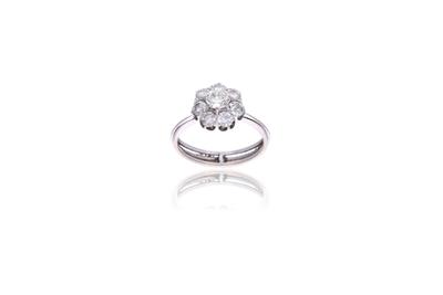 Anello con diamanti in oro bianco 750 - Asta Preziosi