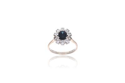 Anello con zaffiro e diamanti - Asta Preziosi