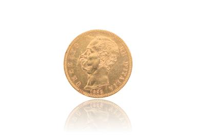 Cento lire, Italia, in oro 900 - Asta Preziosi