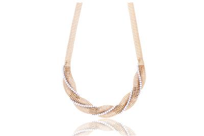 Collana in oro con pietre - Asta Preziosi