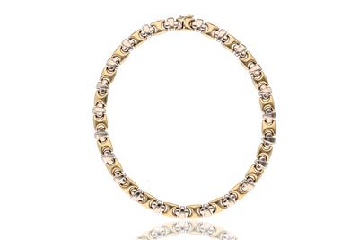 Collana modulare semirigida in oro bicolore - Asta Preziosi