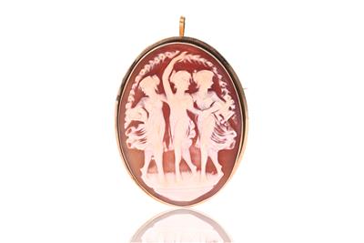 Spilla/Ciondolo con cammeo - Asta Preziosi