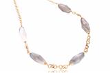 Collana in oro con pietre - Asta Preziosi
