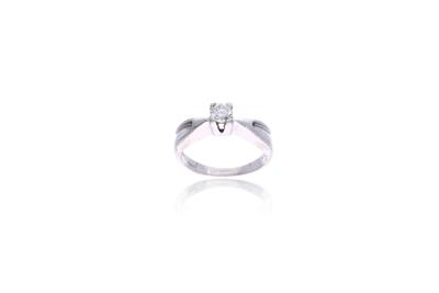 Anello con diamante - Asta Preziosi