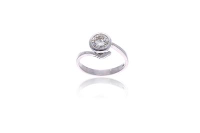 Anello con diamante - Asta Preziosi
