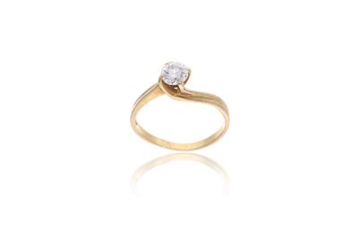 Anello con diamante - Asta Preziosi
