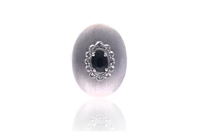 Anello con zaffiro e diamanti - Asta Preziosi