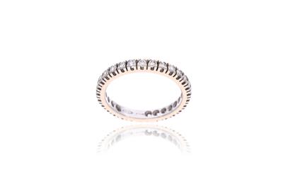 Anello eternity con diamanti - Asta Preziosi