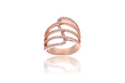 Anello in oro con diamanti - Asta Preziosi