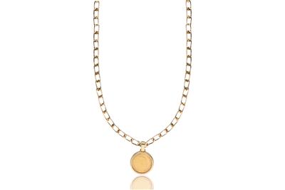 Collana e ciondolo con moneta - Asta Preziosi