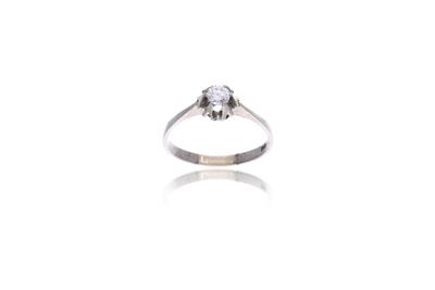 Anello con diamante - Asta Preziosi