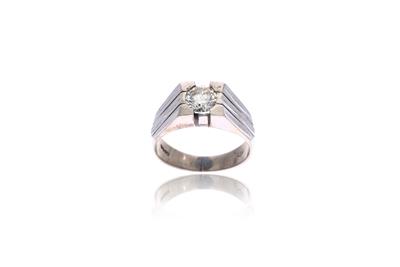 Anello con diamante - Asta Preziosi