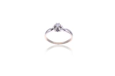 Anello con diamante - Asta Preziosi