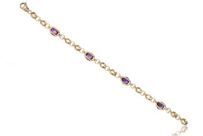 Bracciale in oro pietre - Asta Preziosi
