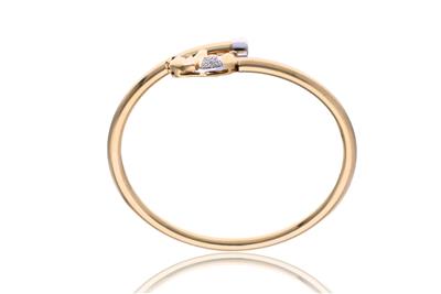 Bracciale rigido con diamanti - Asta Preziosi