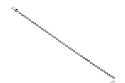 Bracciale tennis con diamanti - Asta Preziosi