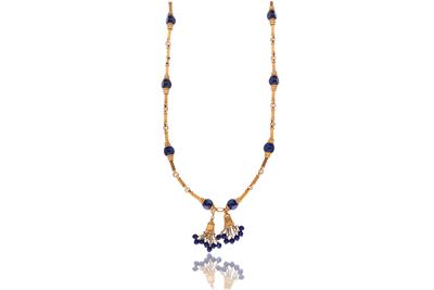 Collana in oro, con lapislazzuli - Asta Preziosi