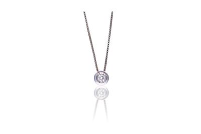 Collana punto luce con diamante - Asta Preziosi