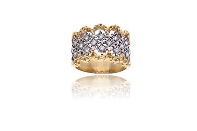 Anello in oro bicolore 750 - Asta Preziosi