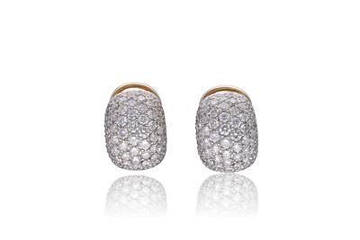 Paio di orecchini con diamanti - Asta Preziosi