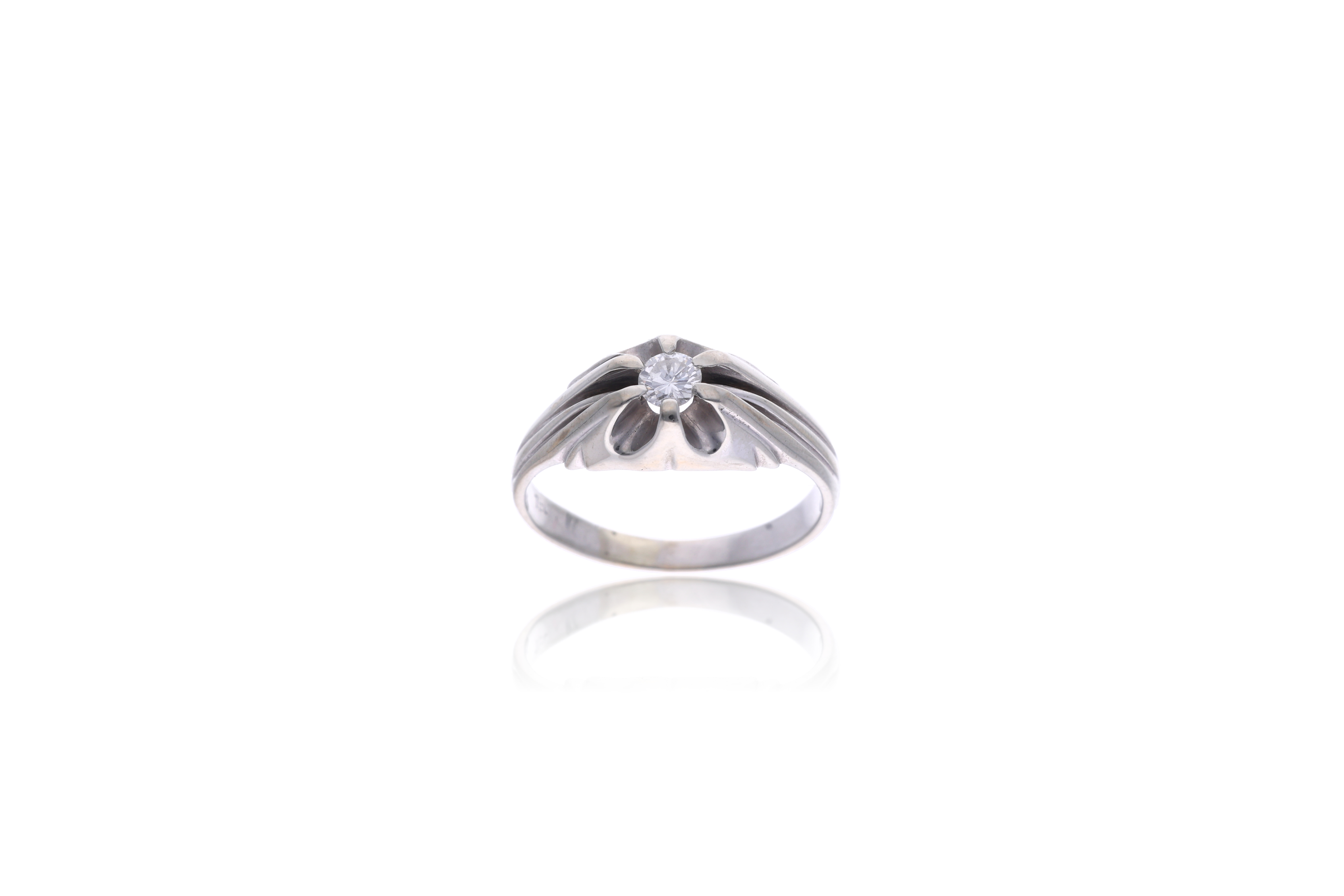Anello con diamante - Asta Preziosi