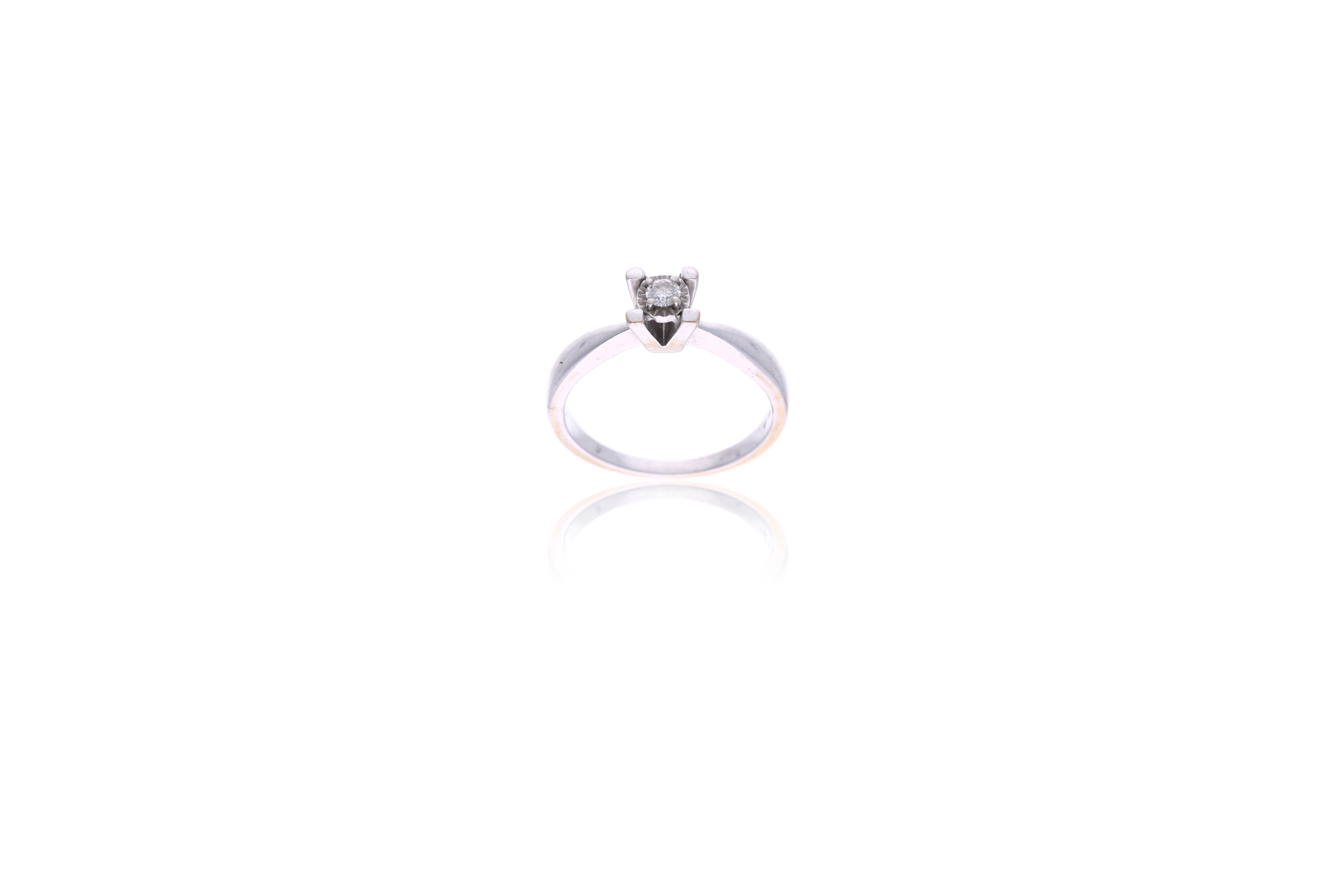Anello con diamante - Asta Preziosi