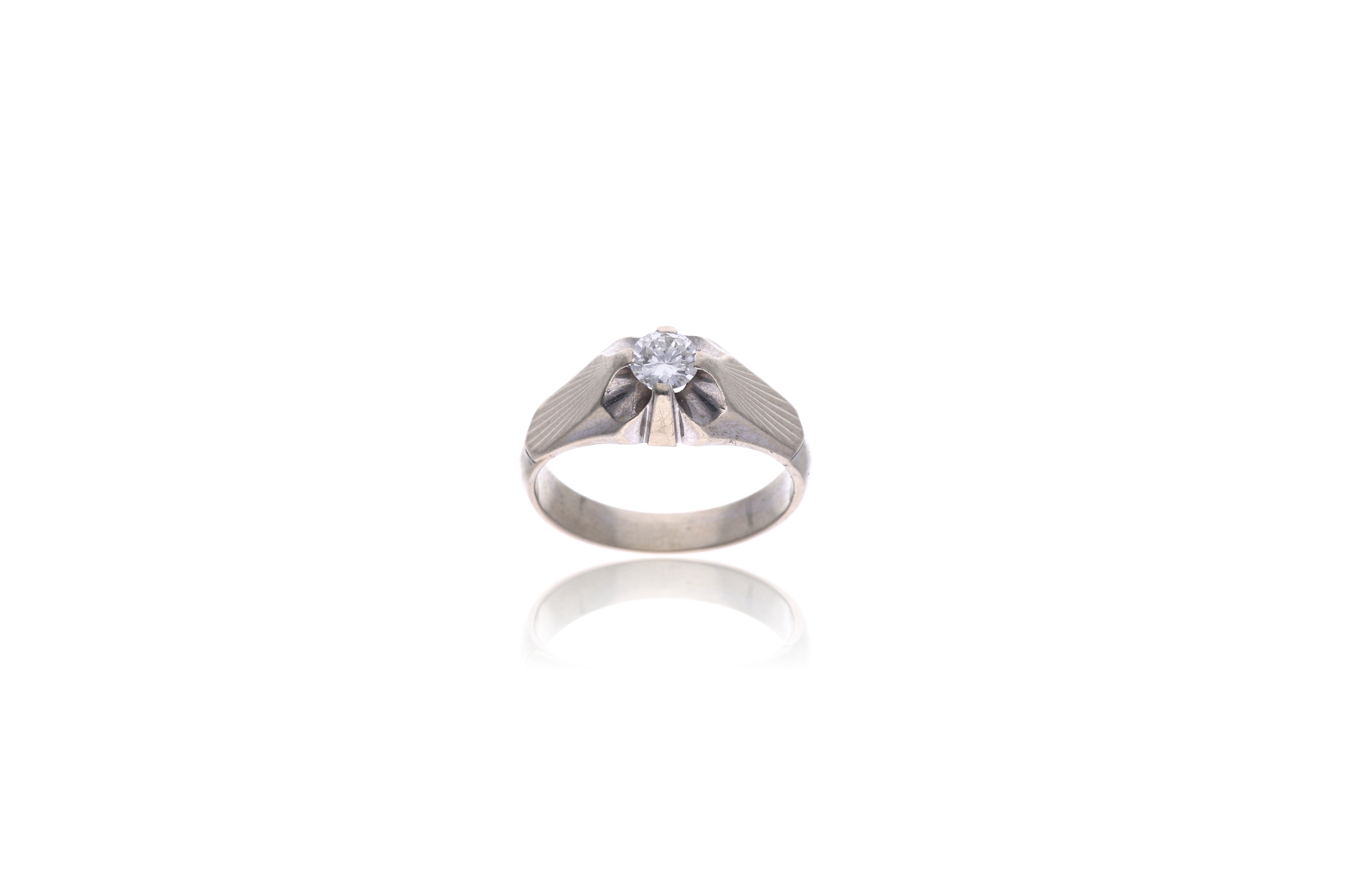Anello con diamante - Asta Preziosi
