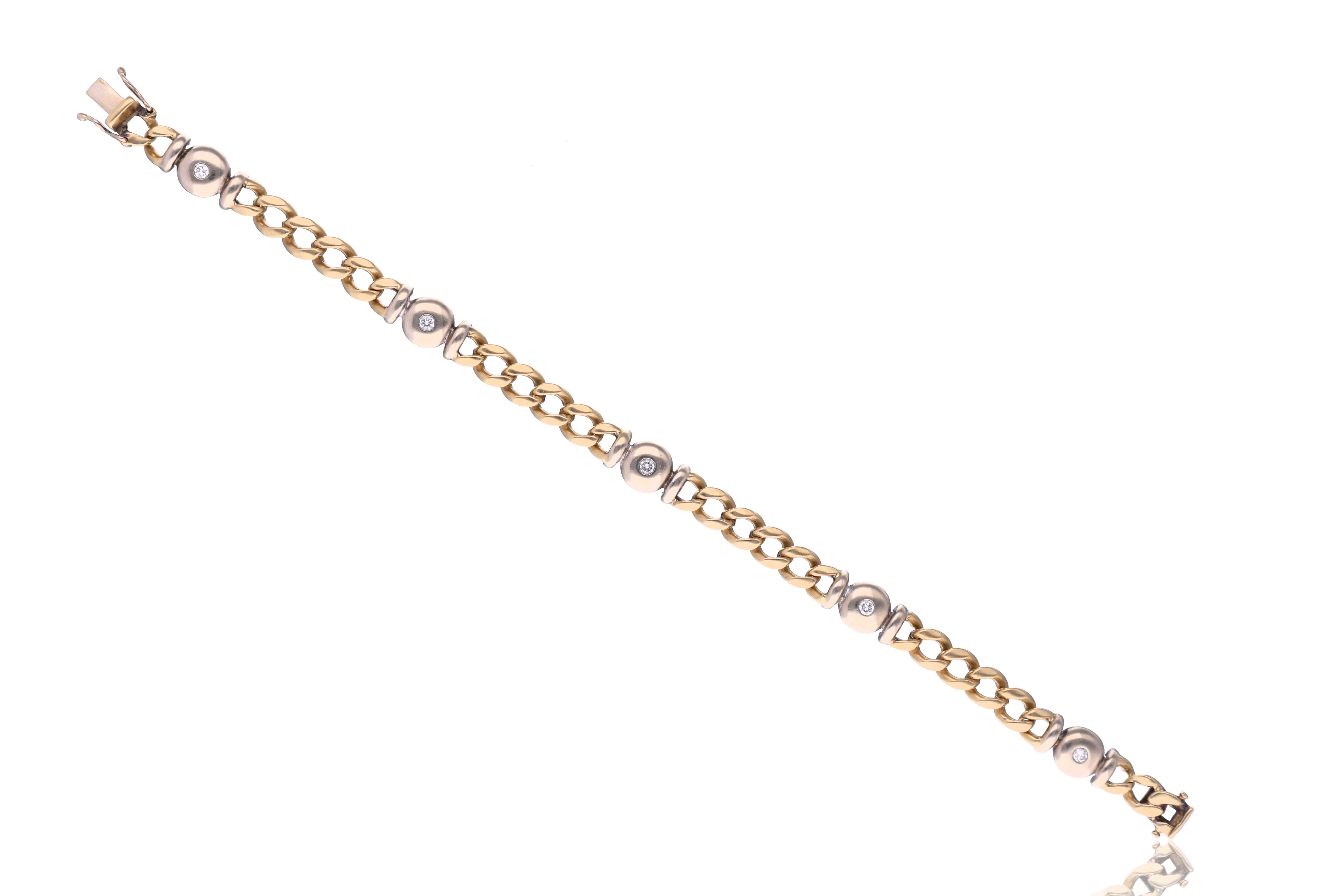 Bracciale, in oro con diamanti - Asta Preziosi
