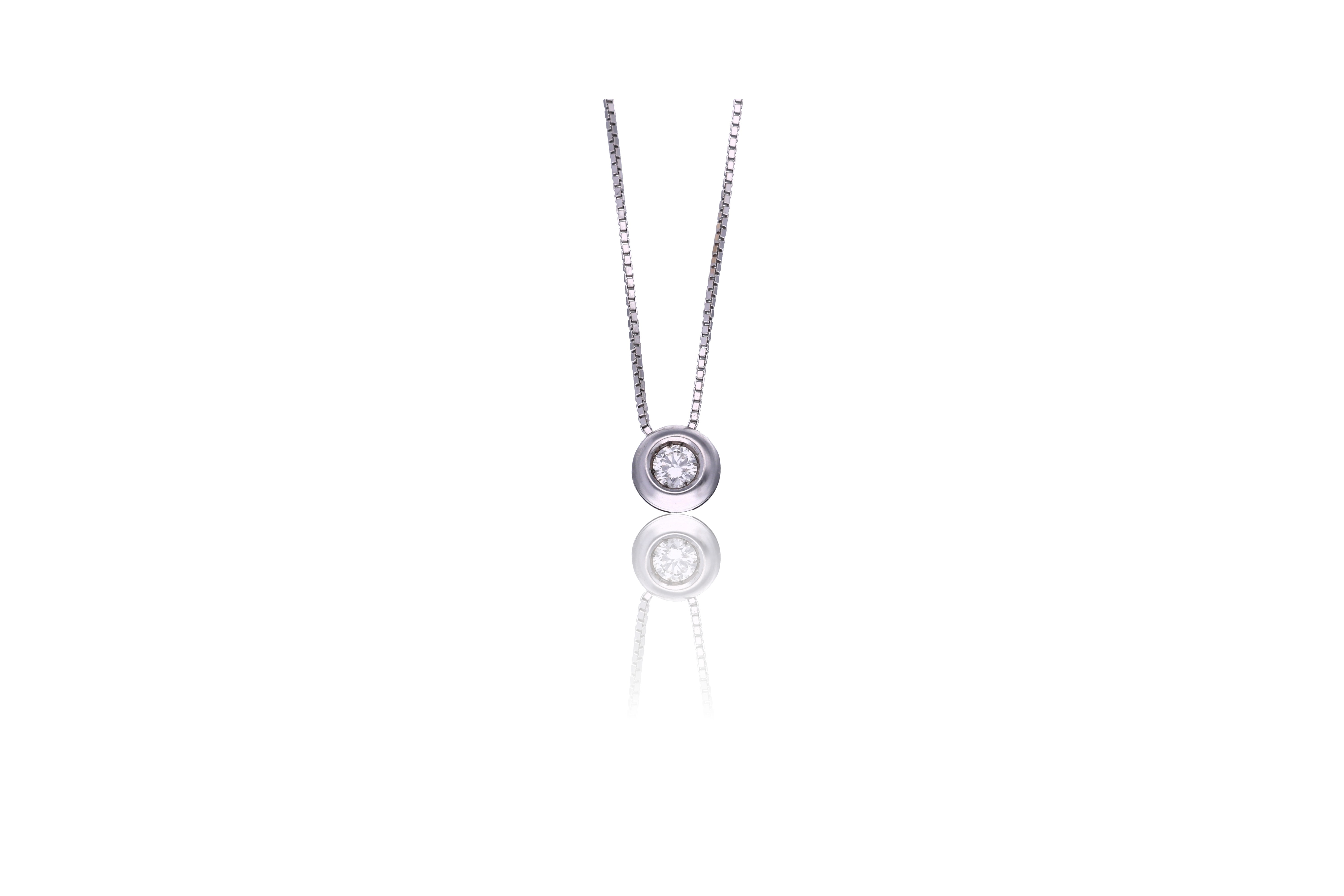 Collana con diamante - Asta Preziosi