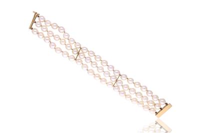 Bracciale di perle con inserti in oro - Asta Preziosi Bracciale di perle con inserti in oro - Asta Preziosi