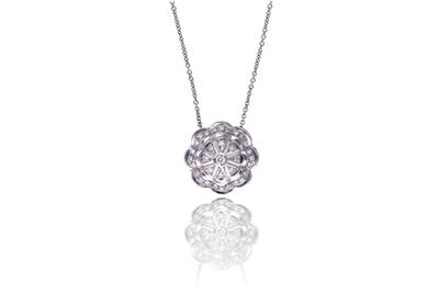 Collana e ciondolo con diamanti - Asta Preziosi Collana e ciondolo con diamanti - Asta Preziosi