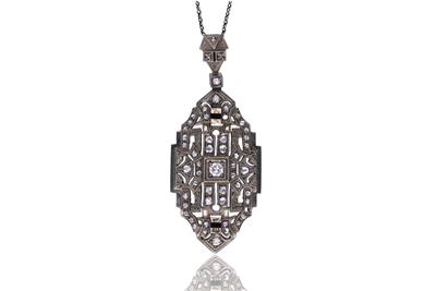 Pendente e collana con diamanti - Asta Preziosi Pendente e collana con diamanti - Asta Preziosi