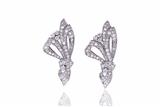 Coppia di spille in platino e oro bianco 750 - Asta Preziosi Coppia di spille in platino e oro bianco 750 - Asta Preziosi