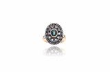 Anello con diamanti e zaffiro - Asta Preziosi Anello con diamanti e zaffiro - Asta Preziosi