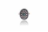 Anello con diamanti e zaffiro - Asta Preziosi Anello con diamanti e zaffiro - Asta Preziosi