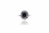 Anello con diamanti e zaffiro - Asta Preziosi Anello con diamanti e zaffiro - Asta Preziosi