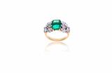 Anello con smeraldo e diamanti - Asta Preziosi Anello con smeraldo e diamanti - Asta Preziosi