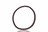 Bracciale a maglia elastica in metallo brunito con inserto in oro e diamanti - Asta Preziosi Bracciale a maglia elastica in metallo brunito con inserto in oro e diamanti - Asta Preziosi
