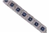 Bracciale con diamanti e zaffiri - Asta Preziosi Bracciale con diamanti e zaffiri - Asta Preziosi