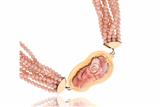 Collana con 8 fili di sfere di corallo e chiusura in oro - Asta Preziosi Collana con 8 fili di sfere di corallo e chiusura in oro - Asta Preziosi